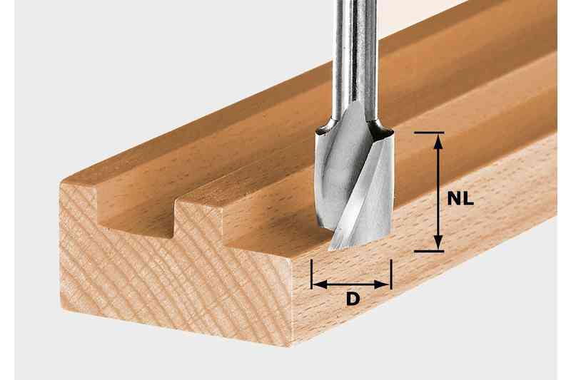 Фрезы пазовые спиральные HW Spi S8 D8/25