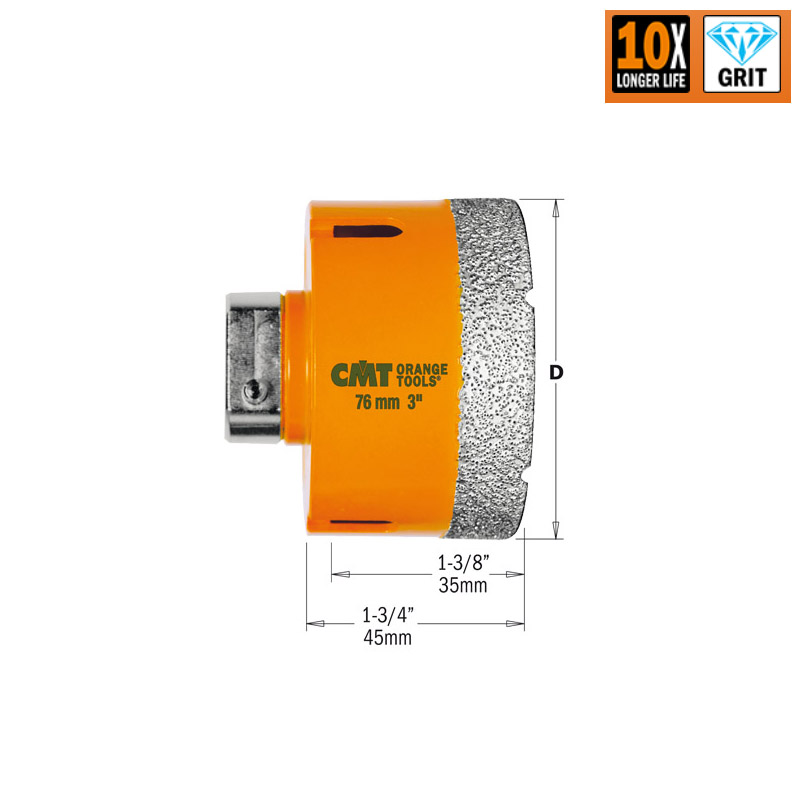 Коронка DIA d=14 CMT 552-014