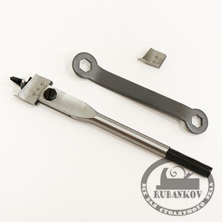 Сверло перьевое раздвижное, Kanzawa, D22/76мм, глубина - до 130мм