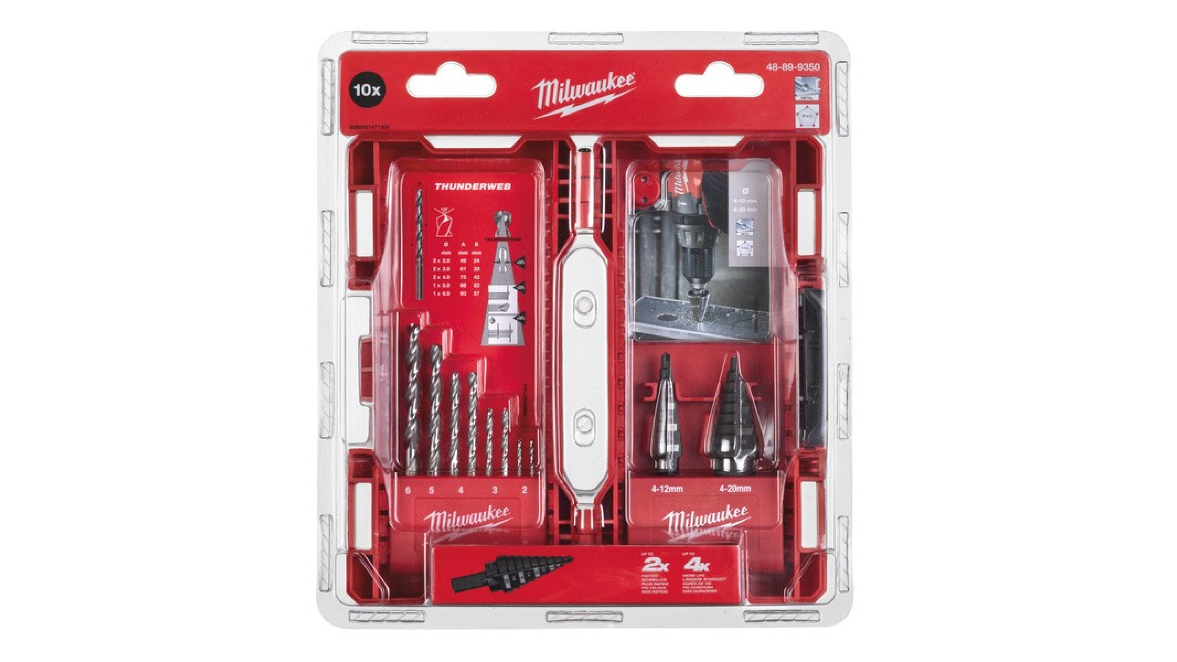 Набор ступенчатых сверл и сверл по металлу Milwaukee STEP DRILL SET Набор ступенчатых сверл и сверл по металлу Milwaukee STEP DRILL SET