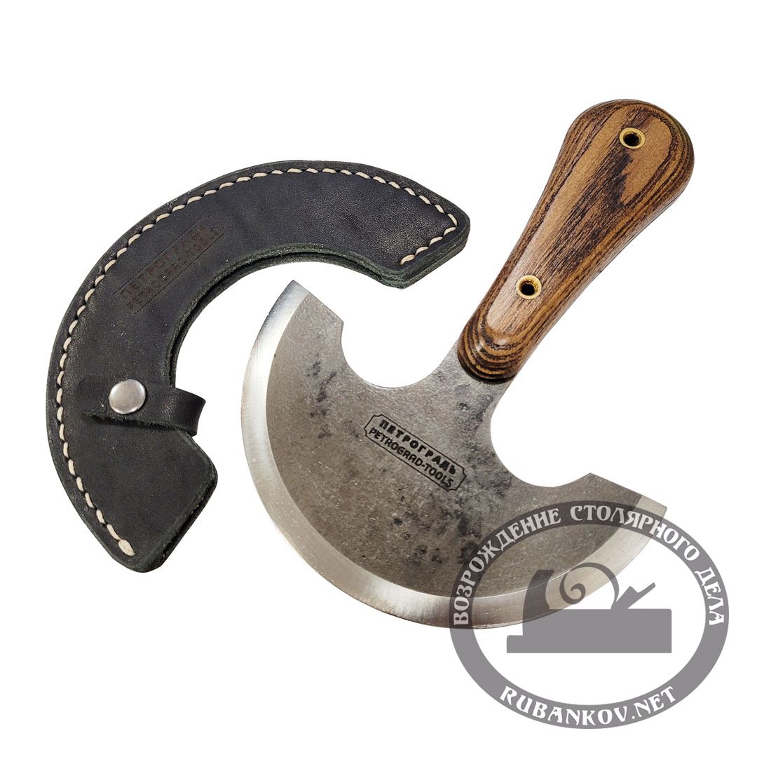 Нож раскроечный ПЕТРОГРАДЪ, модель 1, двусторонняя заточка, в чехле