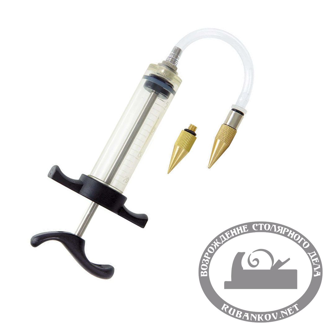 Шприц для нанесения клея с гибким шлангом, 20 мл