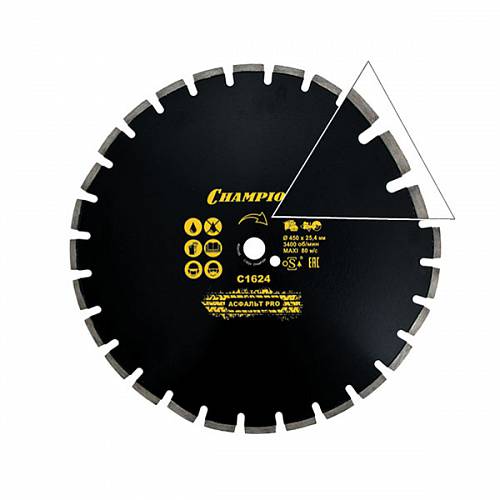 Диск алмазный CHAMPION асфальт PRO Asphafight, С1624 - Championtool