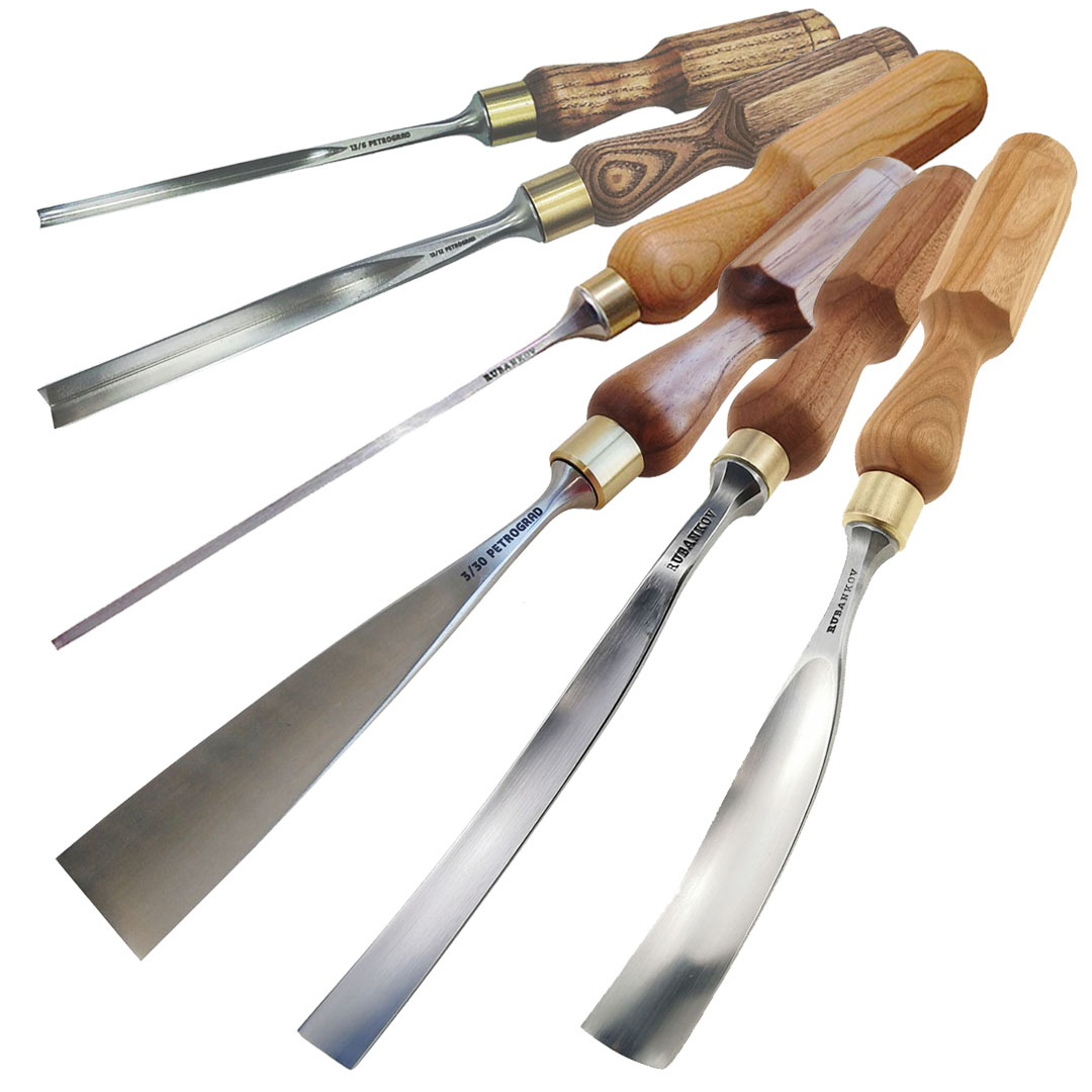 Набор резчицких стамесок ПЕТРОГРАДЪ/Абилимпекс, 25 штук