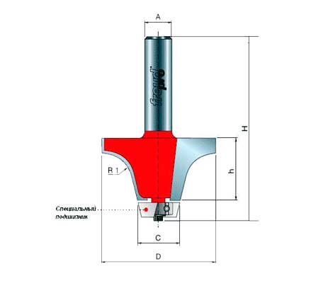 Фрезы для работы по искусственному камню FREUD PRO 85-00112