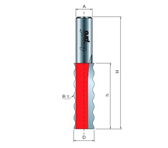 Фреза концевая FREUD Pro h=51,3 для сращивания исскуственного камня