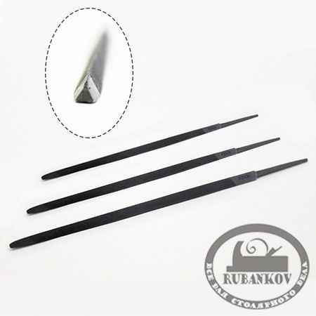 Напильник ДТП, треугольный, 150мм, ширина 6мм, N1, без рукояти