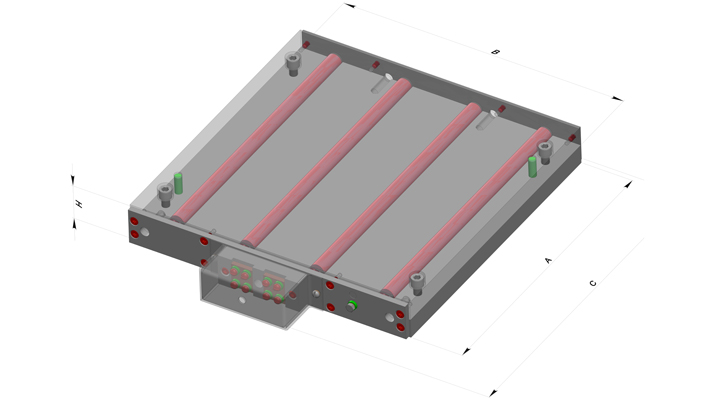Плита нагревательная тэновая ПНТ 400х400