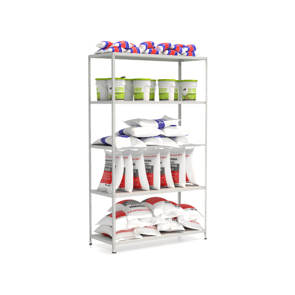 Стеллаж СТ.С с 5 полками ВхШхГ 2500х1500х600мм.