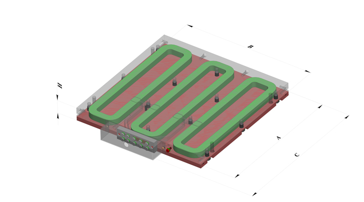 Плита нагревательная индукционная РТПИ 600х600