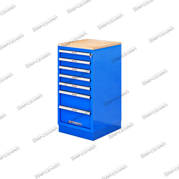 Тумба-шкаф с 7 ящиками «TRIUMF-Medium» ВТ.М-407WS