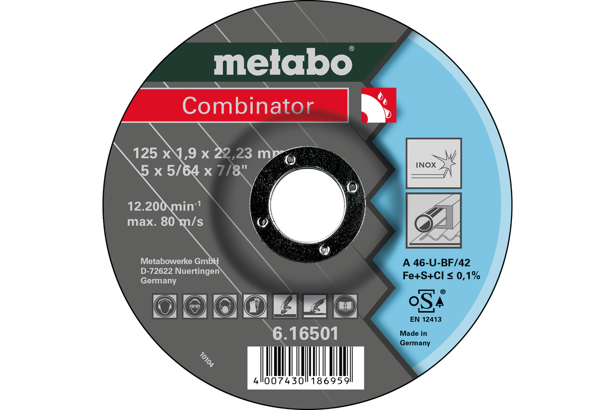 Combinator 125 x 1,9 x 22,23, нержавеющая сталь, TF 42 (616501000)  