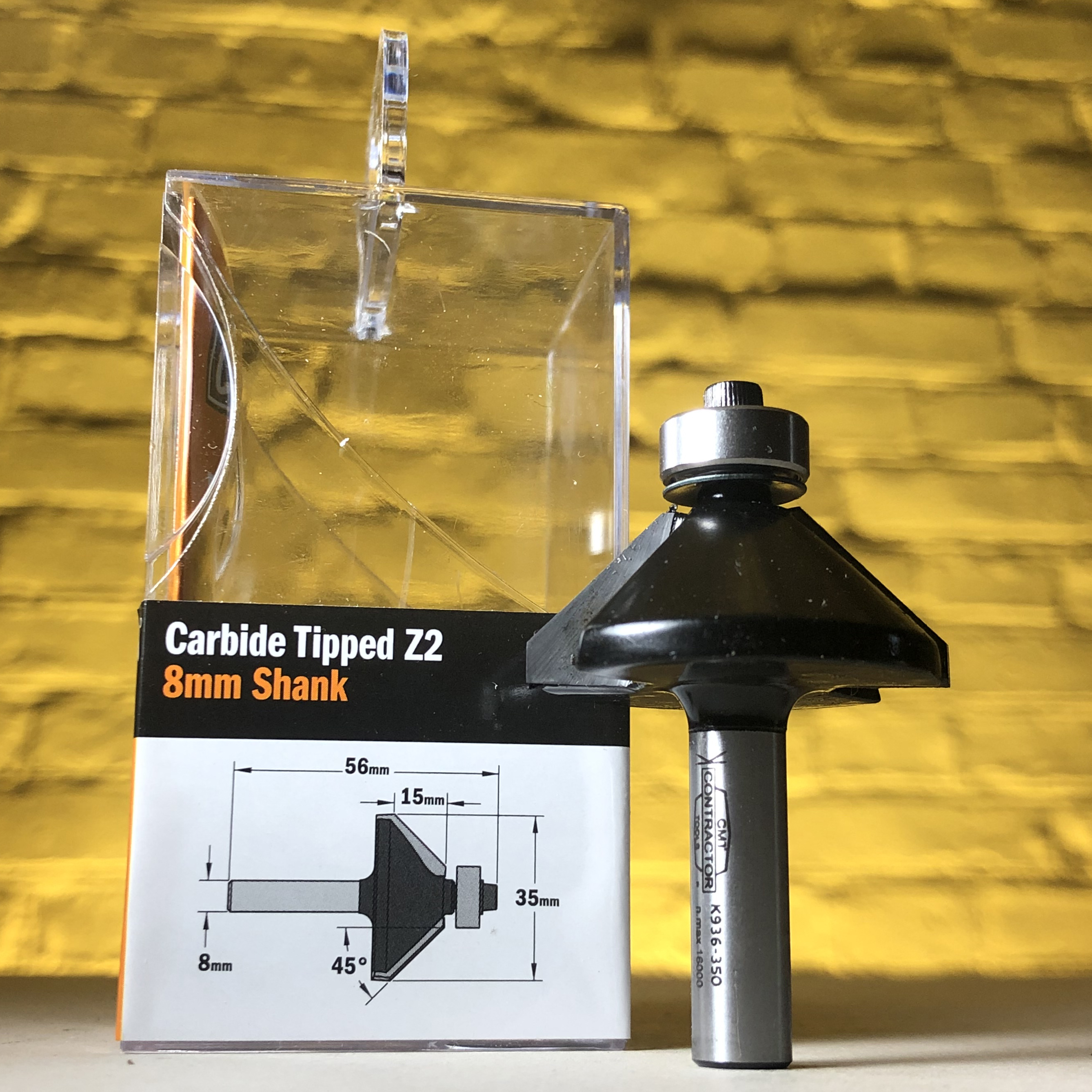 Фрезы концевые фасочные с нижним подшипником Chamfer Bit CMT Contractor Tools® K936