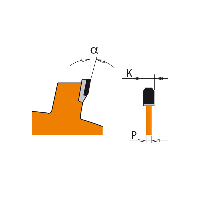 Диск пильный 85x15x1,8/1,4 12° TCG Z=6 (DIA) CMT 236.085.06G