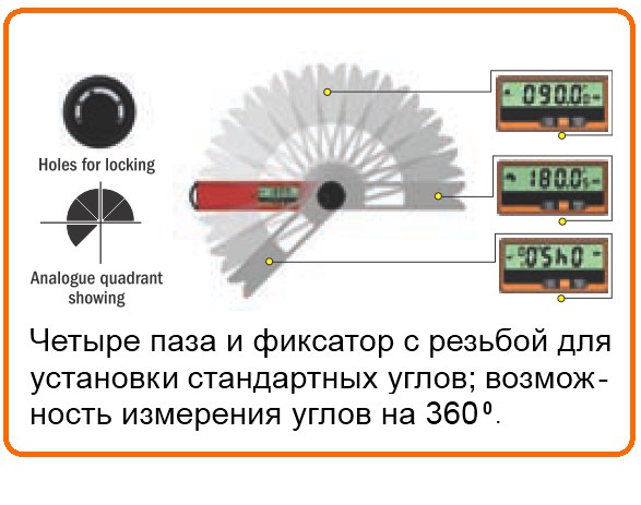 DAF-001 цифровой угломер CMT
