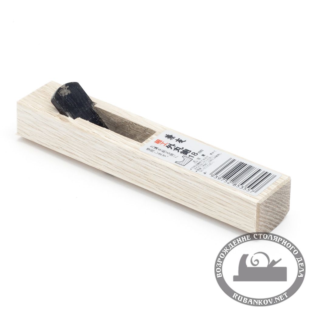 Рубанок яп. галтель (для канавок), Sotomaru, 140/18мм, белый дуб