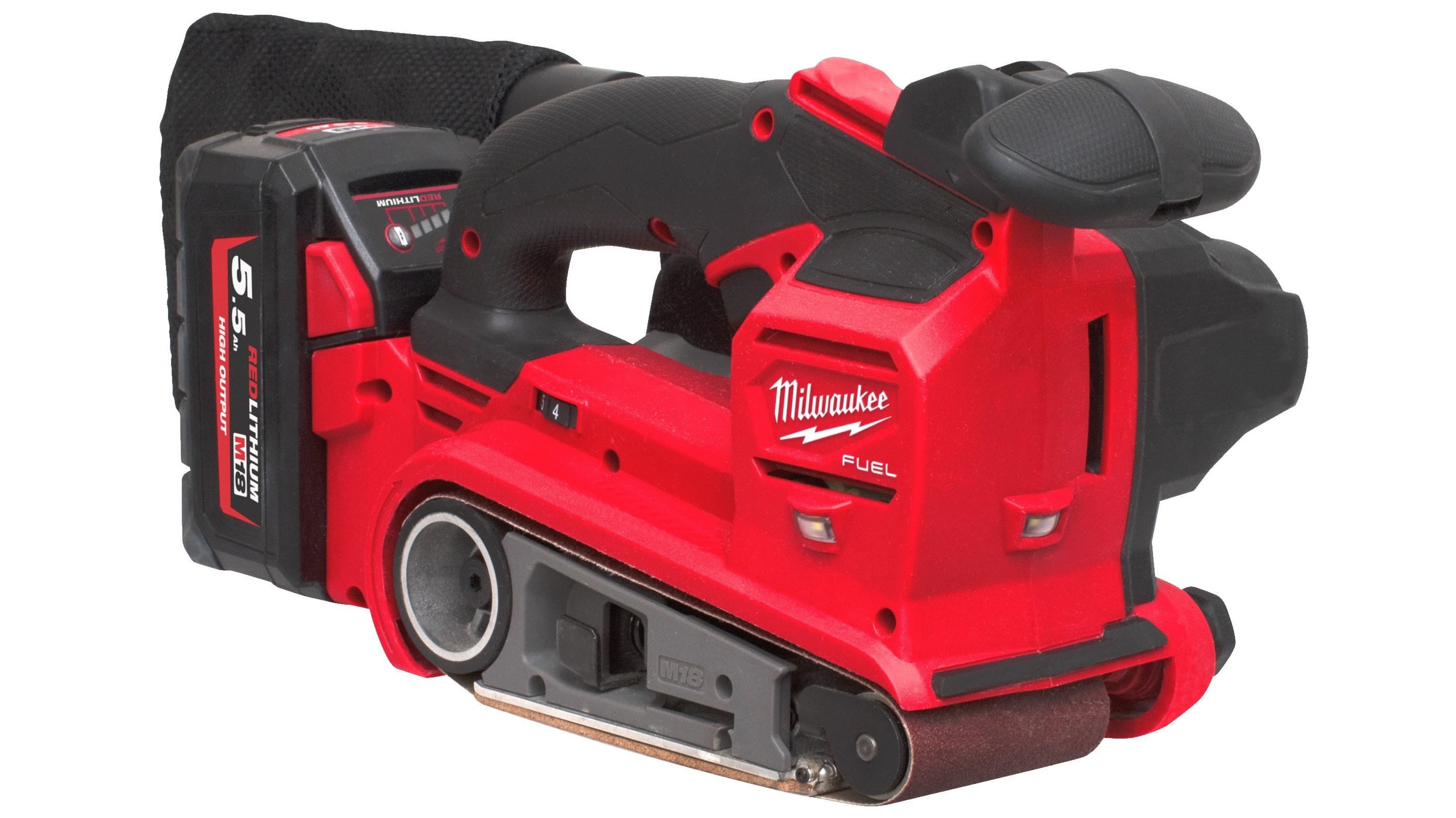 Аккумуляторная ленточная шлифовальная машина Milwaukee M18 FUEL FBTS75-552X Аккумуляторная ленточная шлифовальная машина Milwaukee M18 FUEL FBTS75-552X