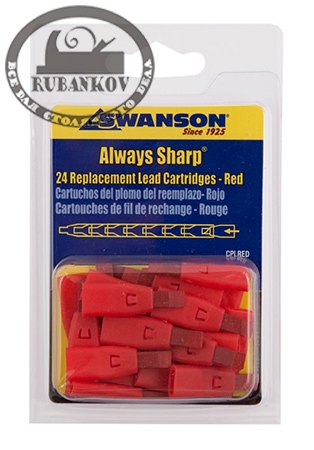 Грифели для карандаша Swanson Always Sharp, красные