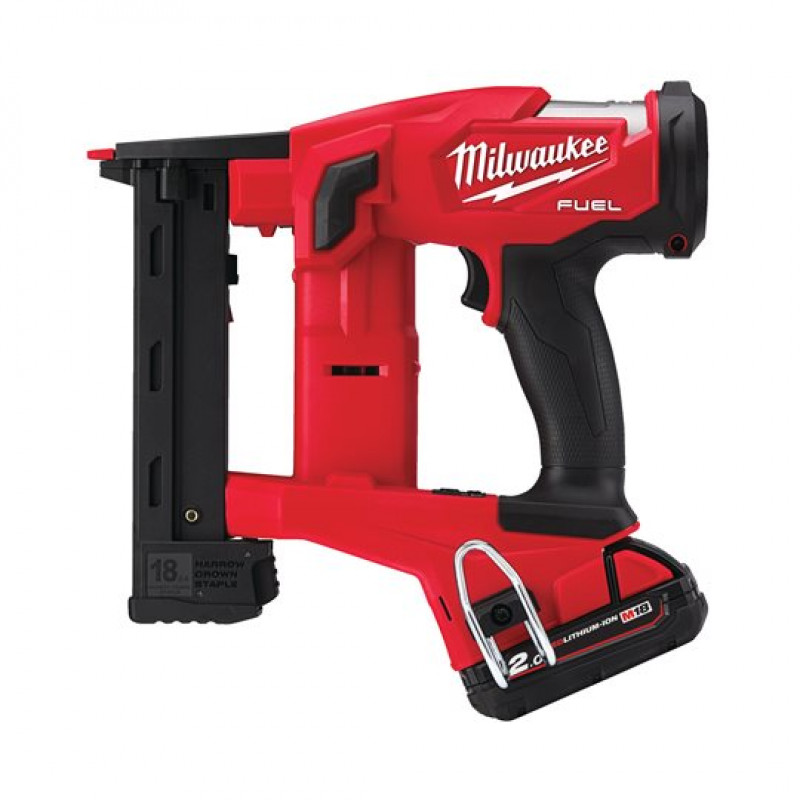 Аккумуляторный зауженный степлер Milwaukee 18 GA M18 FNCS18GS-202X FUEL Аккумуляторный зауженный степлер Milwaukee 18 GA M18 FNCS18GS-202X FUEL