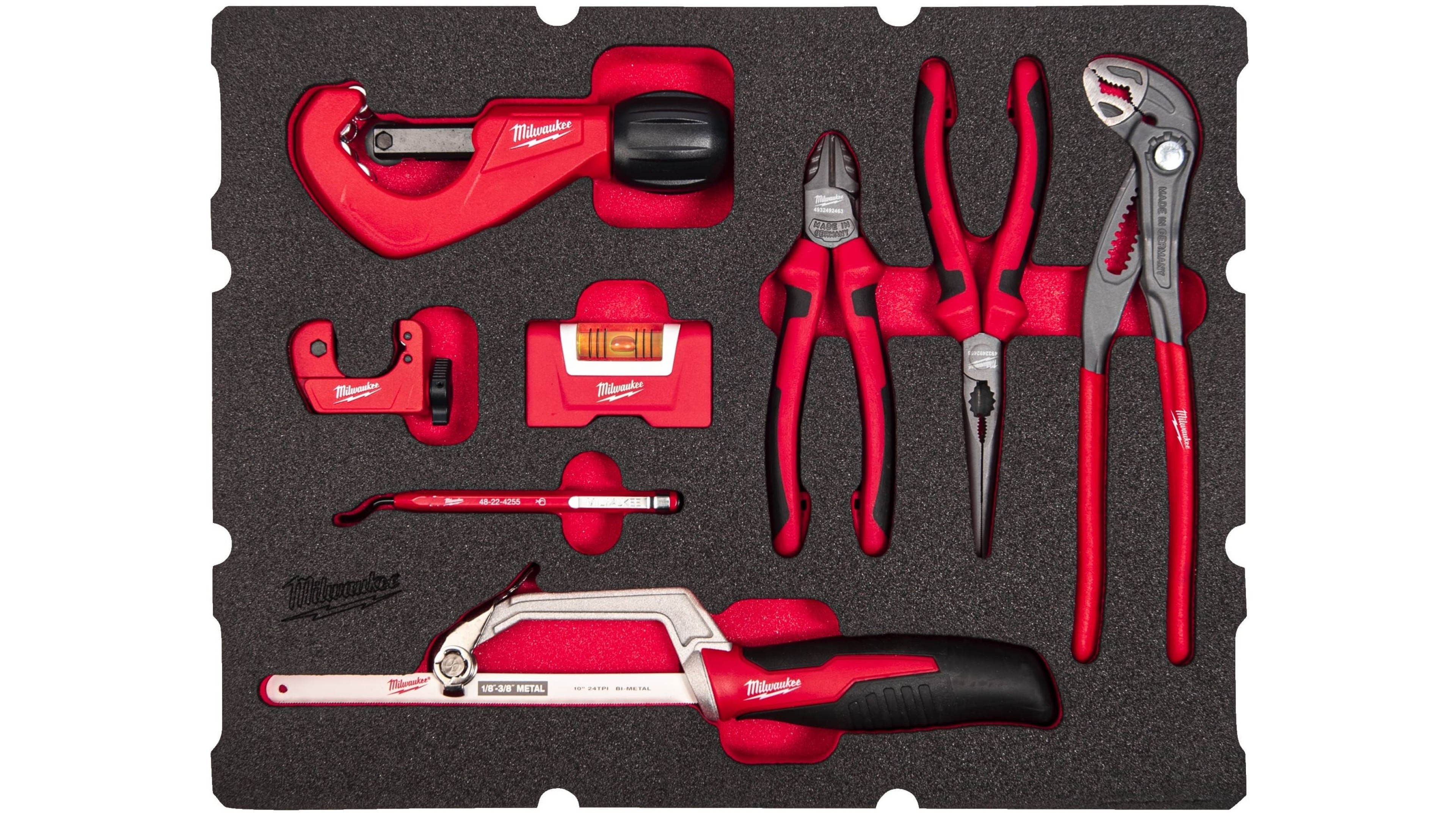 Инструмент ручной сантехнический в наборе 8ед. в ложементе для PACKOUT Milwaukee