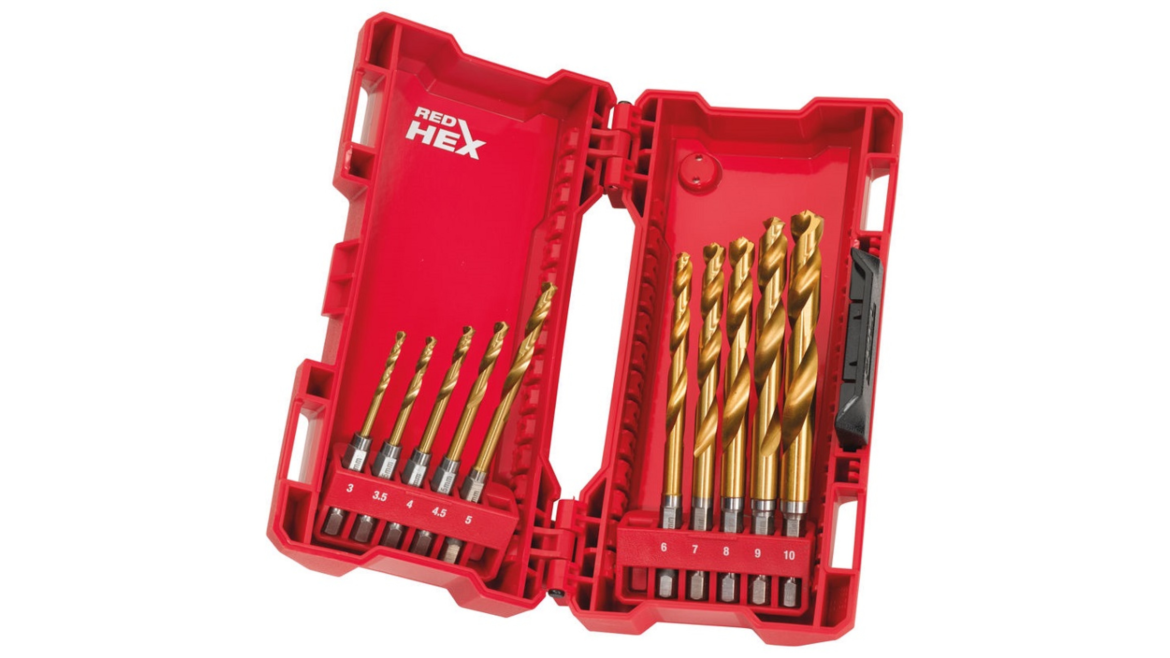 Набор Сверл по металлу shockwave Milwaukee HSS-G TIN RED HEX (10 шт) Набор Сверл по металлу shockwave Milwaukee HSS-G TIN RED HEX (10 шт)