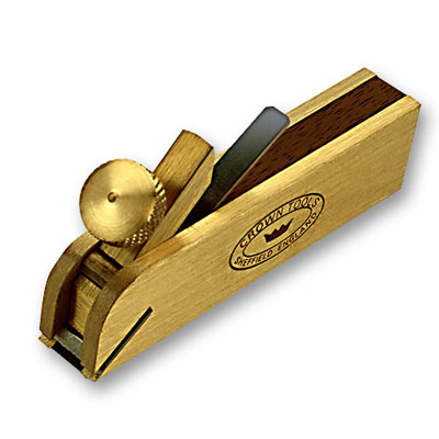 Рубанок стамесочный Crown 75мм/12мм, с лезвием в передней части колодки