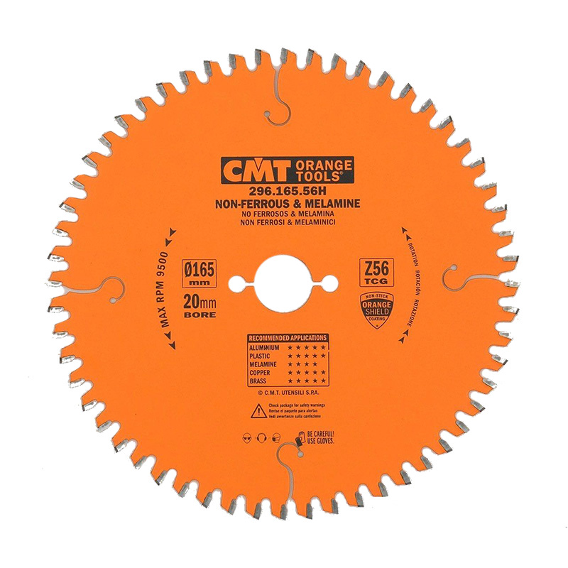 Диск пильный 165X20X2,2/1,6 -6° TCG Z=56 CMT 296.165.56H