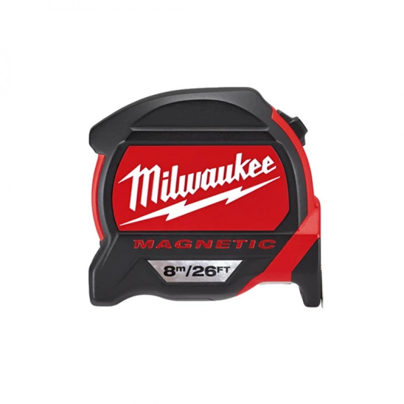 Рулетка Milwaukee ПРЕМИУМ магнитная 8 м-26 фт / ширина 27 мм Рулетка Milwaukee ПРЕМИУМ магнитная 8 м-26 фт / ширина 27 мм
