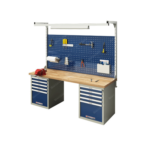 Верстак двухтумбовый «TRIUMF-Heavy» ВТ-20G-55/Р4.Led