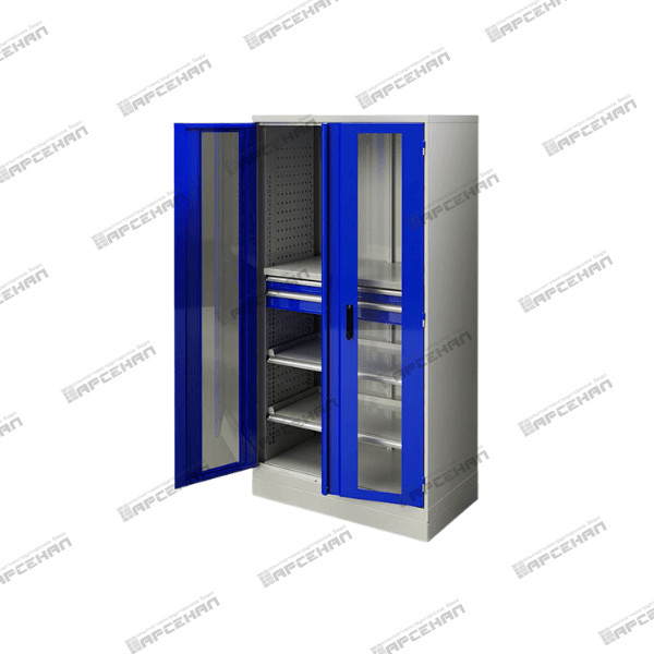 Шкаф инструментальный с дверцами со стеклом TRIUMF-Heavy ШИ.12201С