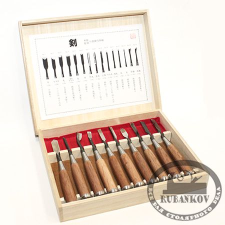 Набор японских резцов Akatsuki, 10штук