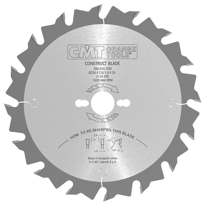 Диск пильный 400x30x3,2/2,2 15° 5° ATB Z=28 CMT 286.028.16M