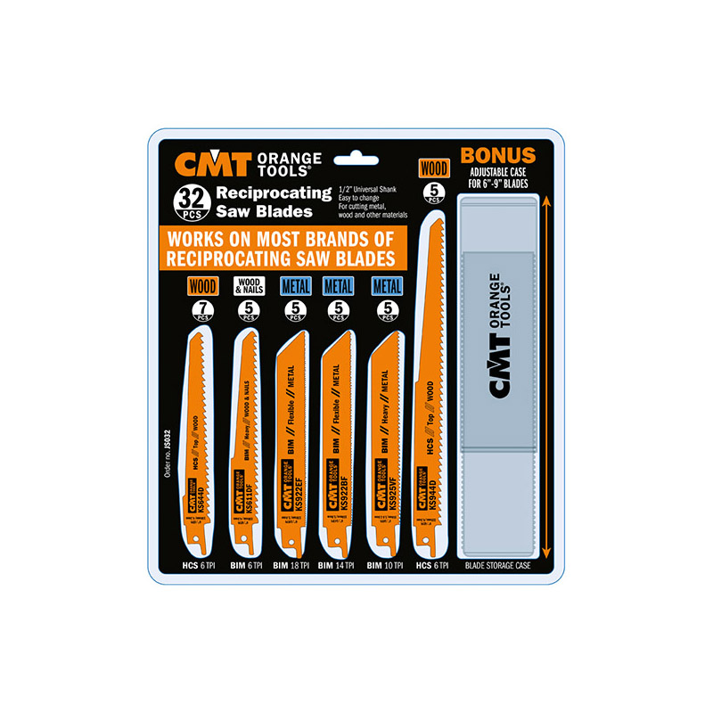 Пилки сабельные комплект из 32 штук CMT JS032