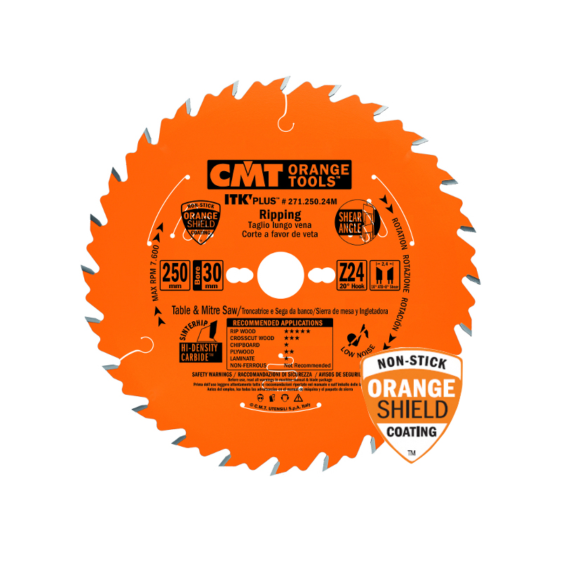 Диск пильный 210X30(+25)X1,8/1,2 20° 10° ATB + 8° SHEAR Z=24 CMT 271.210.24M Диск пильный 210X30(+25)X1,8/1,2 20° 10° ATB + 8° SHEAR Z=24 CMT 271.210.24M