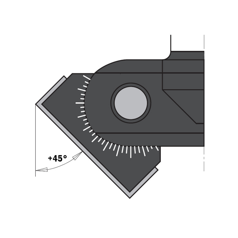 Фаска под углом 45°