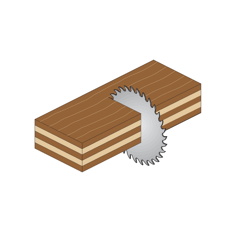 Пиление фанеры