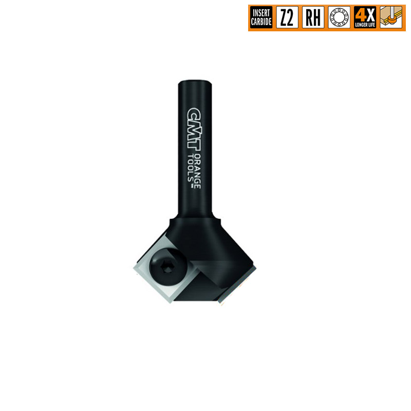 CMT Деревообрабатывающий инструмент и оснастка Фрезы фасочные угловые 45° со сменными ножами