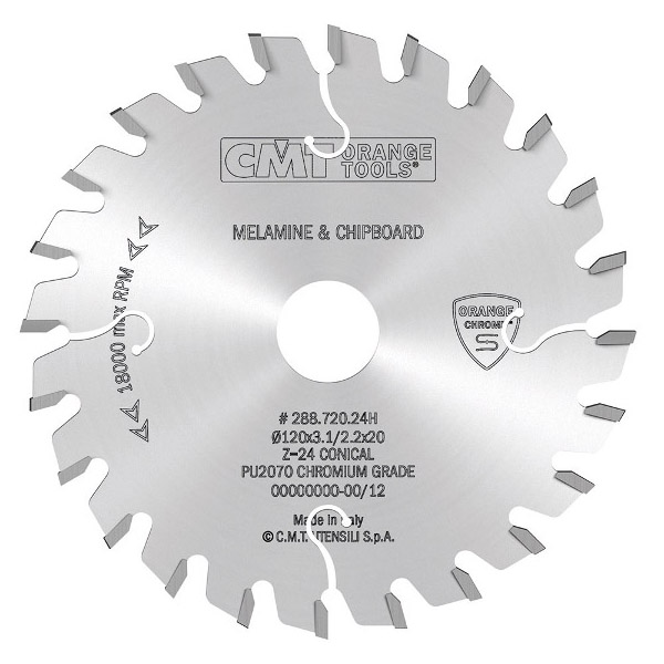 CMT Деревообрабатывающий инструмент и оснастка Подрезные конические с покрытием CHROME (288)