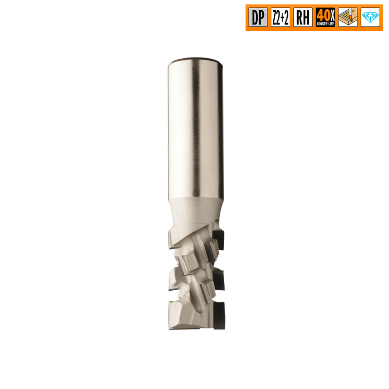 CMT Деревообрабатывающий инструмент и оснастка Фрезы алмазные с аксиальным углом грани 20° Z2+2