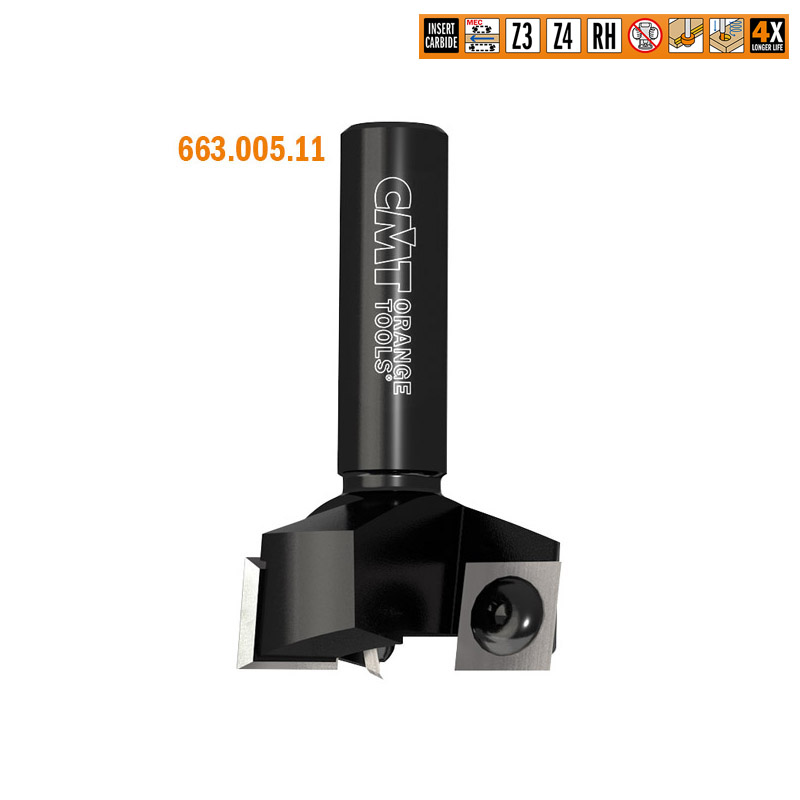 CMT Деревообрабатывающий инструмент и оснастка Фрезы Z3 и Z4 для выравнивания поверхности со сменными ножами