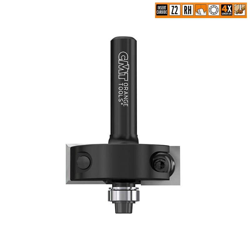 CMT Деревообрабатывающий инструмент и оснастка Фрезы четвертные обгонные со сменными ножами