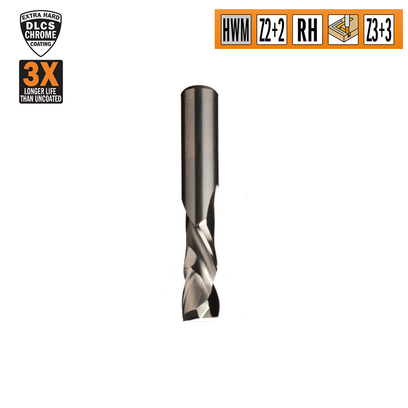 CMT Деревообрабатывающий инструмент и оснастка Серия 190 Z1+1 и Z2+2 спиральные фрезы двунаправленный рез