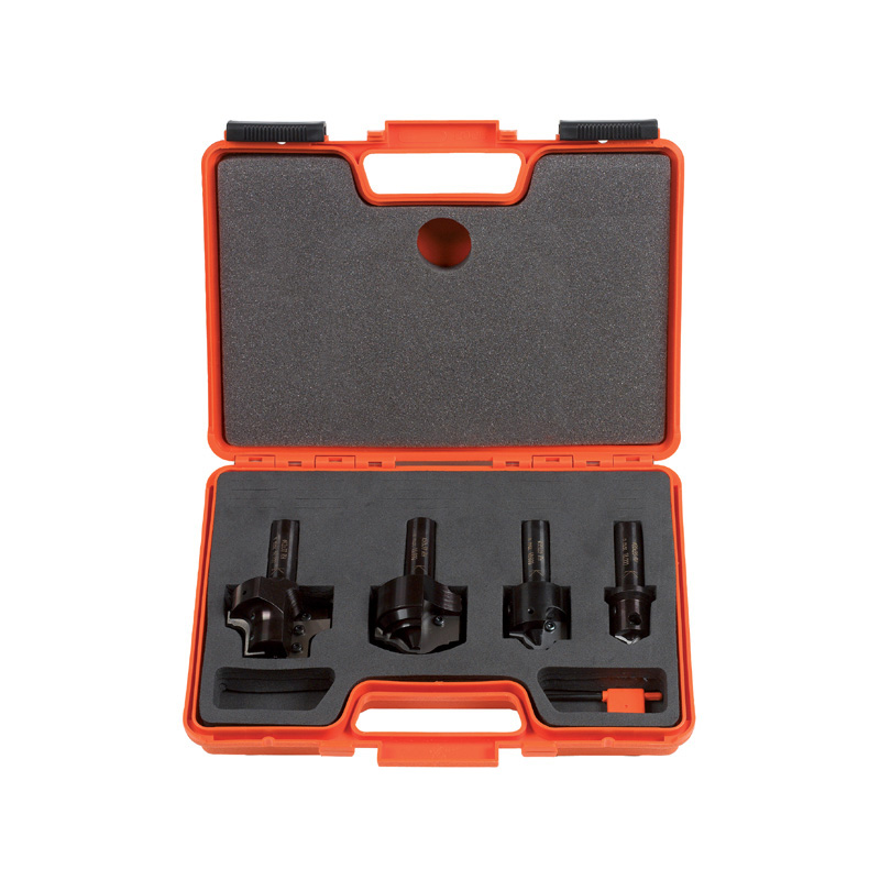 CMT Деревообрабатывающий инструмент и оснастка Комплект из 4 профильных фрез со сменными ножами 615.004.01