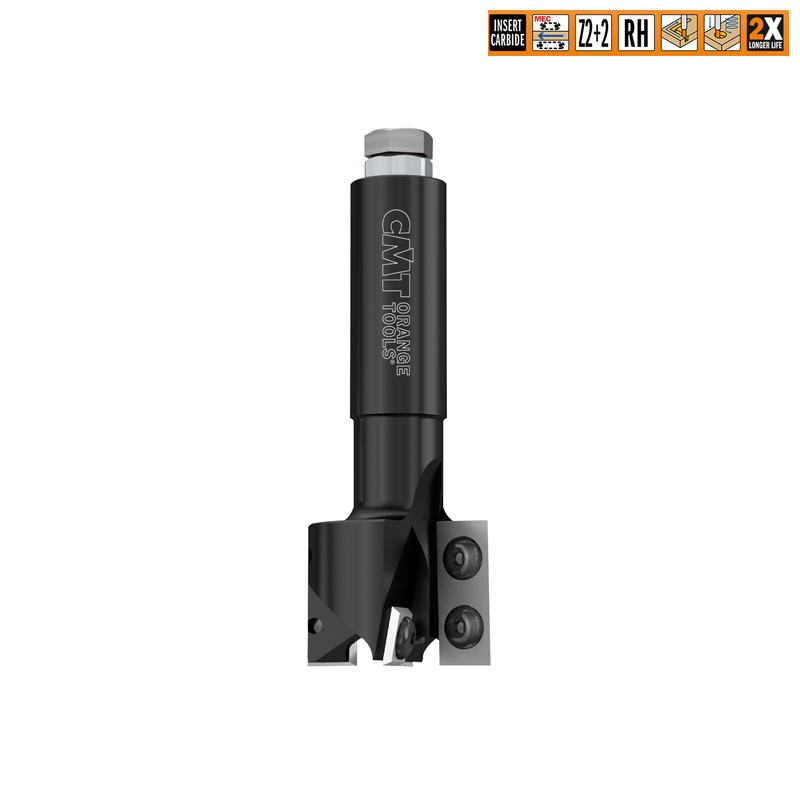 CMT Деревообрабатывающий инструмент и оснастка Фреза Z2+2 погружная для выравнивания поверхности