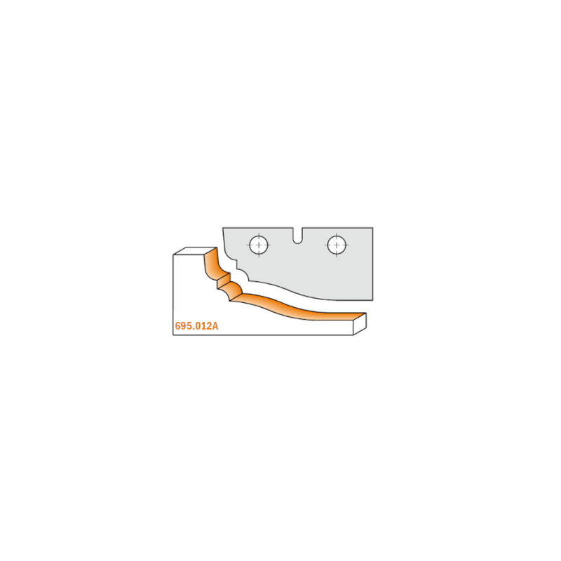 CMT Деревообрабатывающий инструмент и оснастка Ножи твёрдосплавные профильные для филеночных фрез CMT Z2