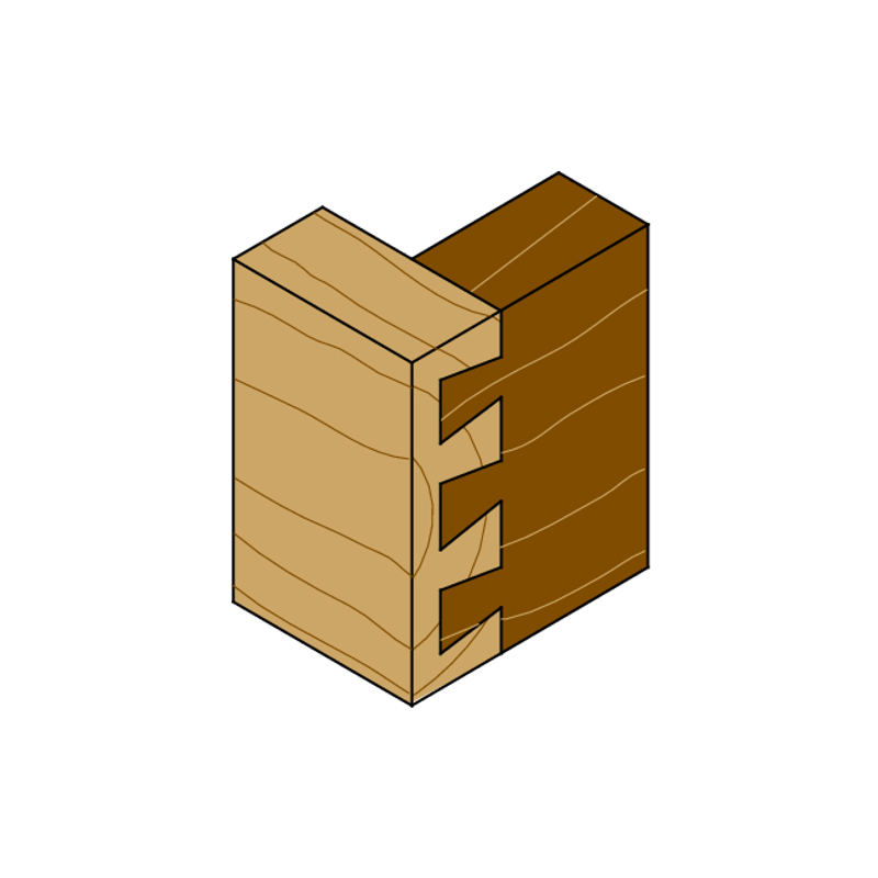 Соединение ласточкин хвост глухое