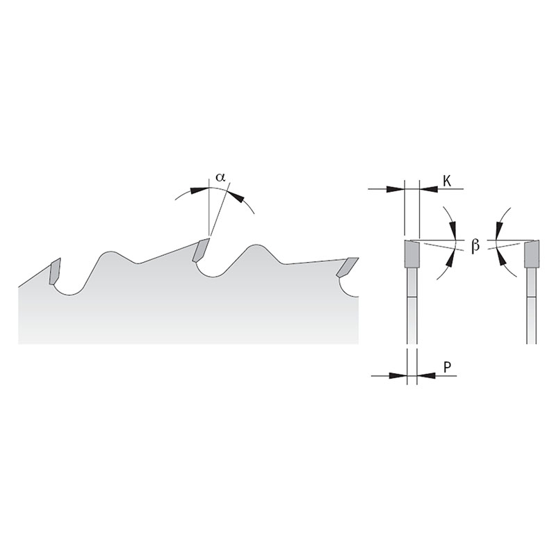 Диск пильный 235x30x2,8/1,8 20° 10° ATB Z=24 CMT 290.235.24M