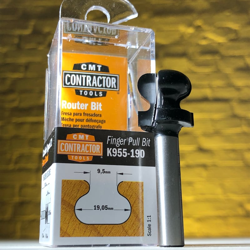 Фреза концевая CMT-contractor профильная (Ручка) S=8 D=19,05x19,05 CMT Contractor K955-190