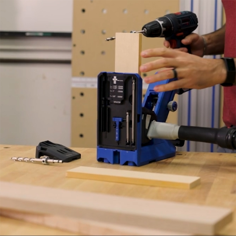 Кондуктор для сверления Micro-Pocket для Kreg Pocket-Hole Jig 720 в комплекте со сверлом стопорным кольцом и ключом
