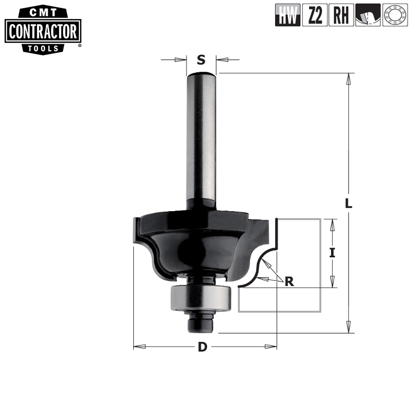 Фрезы калёвочные S-образный профиль серия 940 артикул K940-286
